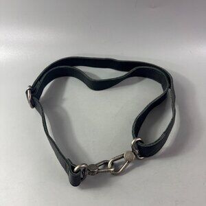 Black Leather Adjustable Strap